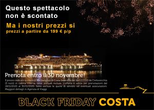 Costa Crociere - Promozione Black Friday