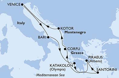 Crociera Italia, Grecia, Montenegro - MSC Magnifica